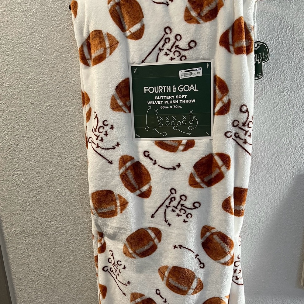 Fourth & Goal Football Blanket